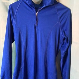 Blue workout jacket